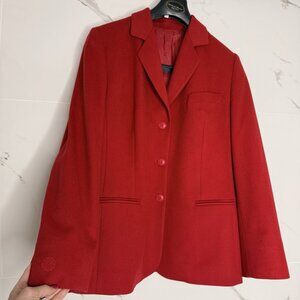 Louis Feraud VTG 80s 90’s 100% Cashmere Blazer Jacket 14 Career Old Money Luxury